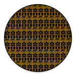 Tribal Egypt Pattern Print Round Floor Mat