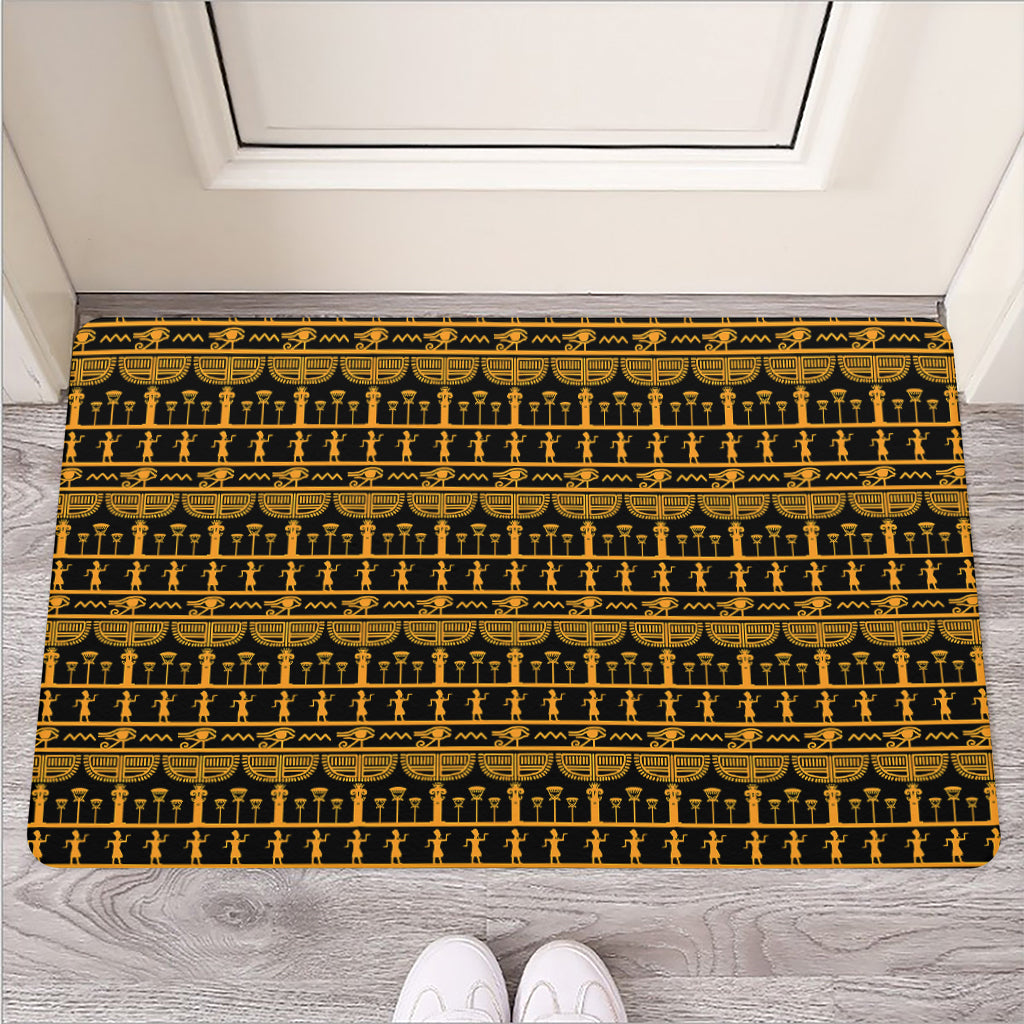 Tribal Egypt Pattern Print Rubber Doormat