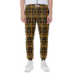 Tribal Egypt Pattern Print Scuba Joggers