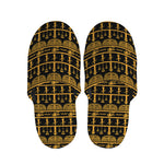 Tribal Egypt Pattern Print Slippers