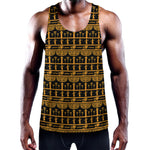 Tribal Egypt Pattern Print Training Tank Top