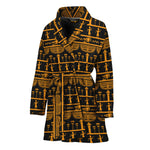 Tribal Egypt Pattern Print Women's Bathrobe