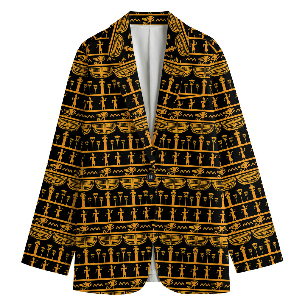 Tribal Egypt Pattern Print Women's Blazer