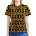 Tribal Egypt Pattern Print Women's Polo Shirt