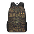 Tribal Ethnic African Pattern Print 17 Inch Backpack