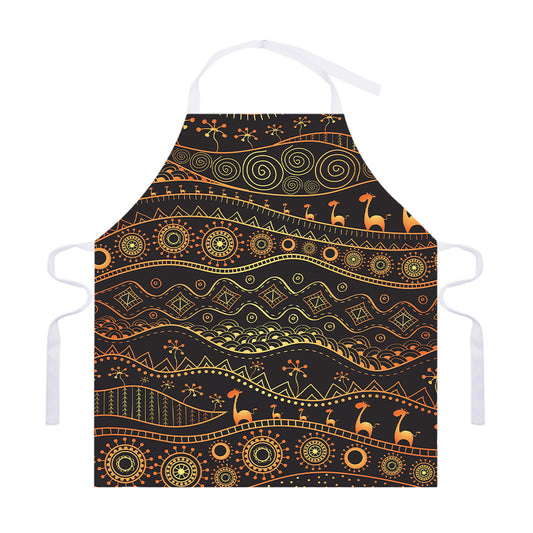 Tribal Ethnic African Pattern Print Adjustable Apron