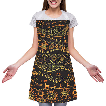 Tribal Ethnic African Pattern Print Adjustable Apron