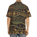 Tribal Ethnic African Pattern Print Aloha Shirt