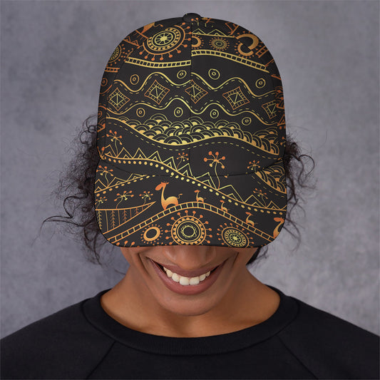 Tribal Ethnic African Pattern Print Baseball Cap