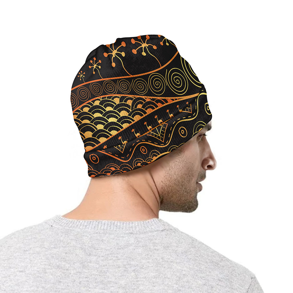 Tribal Ethnic African Pattern Print Beanie
