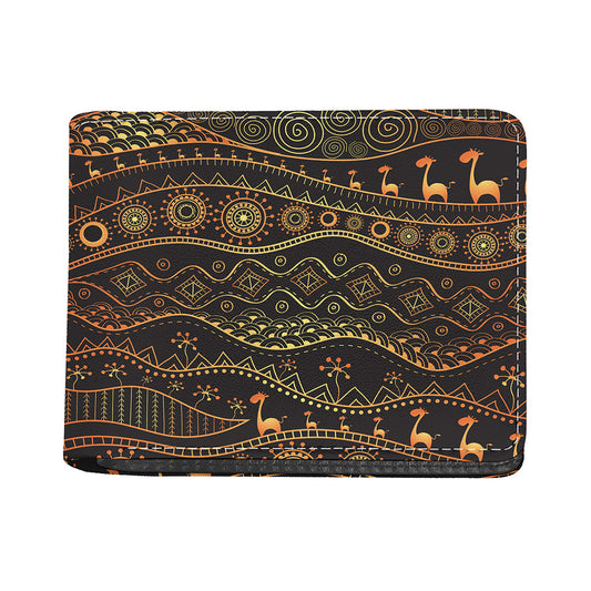 Tribal Ethnic African Pattern Print Bifold Wallet