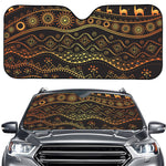 Tribal Ethnic African Pattern Print Car Windshield Sun Shade