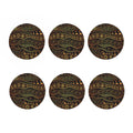 Tribal Ethnic African Pattern Print Coaster Set