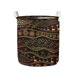 Tribal Ethnic African Pattern Print Collapsible Laundry Basket