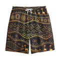 Tribal Ethnic African Pattern Print Cotton Shorts