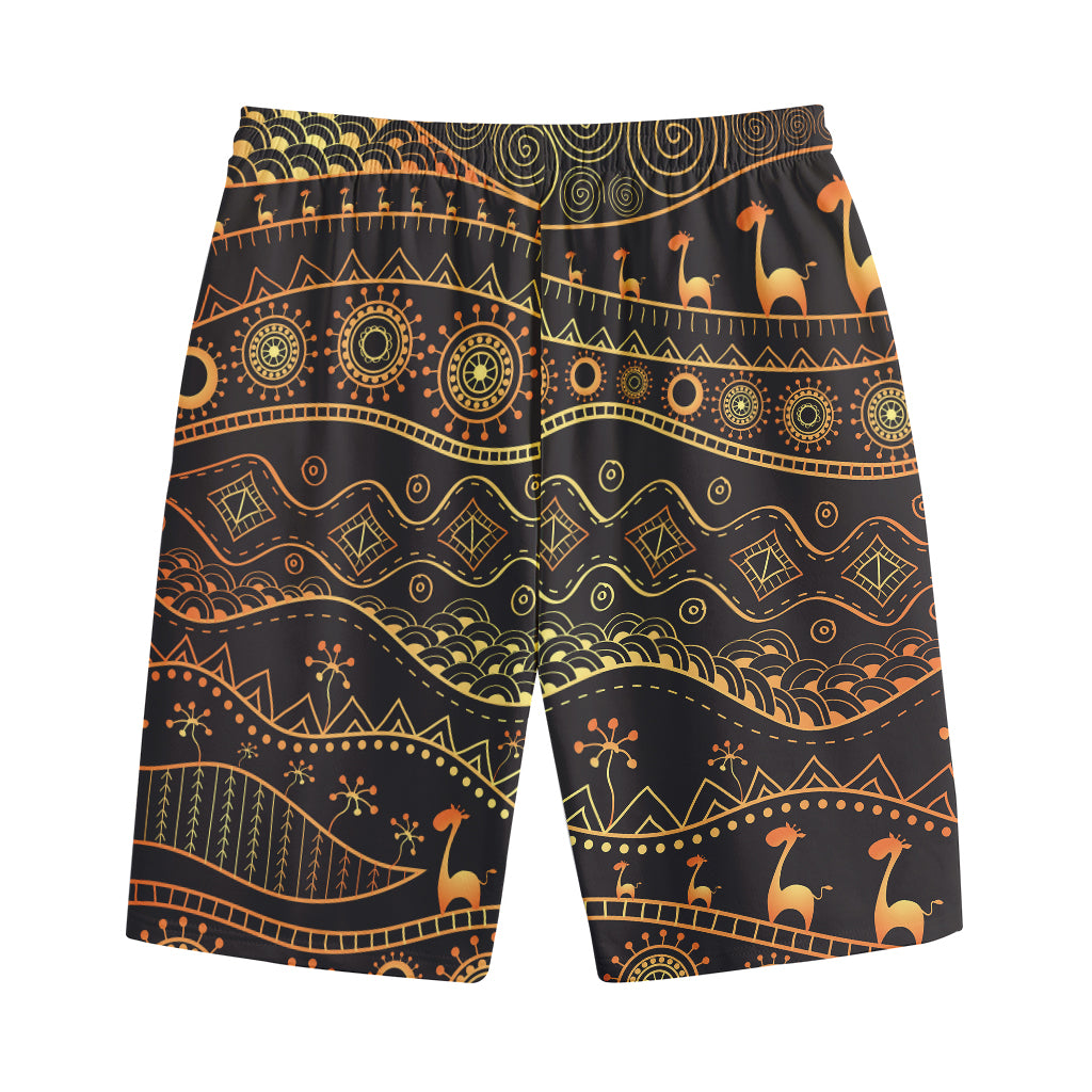 Tribal Ethnic African Pattern Print Cotton Shorts