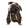Tribal Ethnic African Pattern Print Dog Zip Up Hoodie