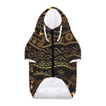 Tribal Ethnic African Pattern Print Dog Zip Up Hoodie