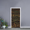 Tribal Ethnic African Pattern Print Door Sticker