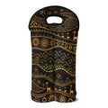 Tribal Ethnic African Pattern Print Double Neoprene Wine Tote