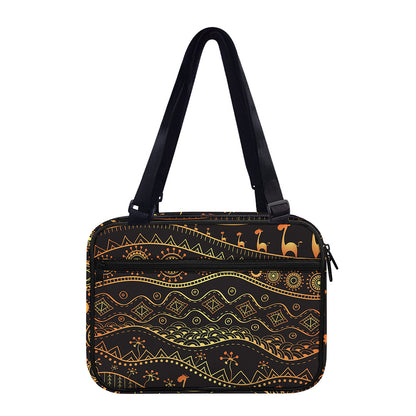 Tribal Ethnic African Pattern Print Double Strap Bible Bag