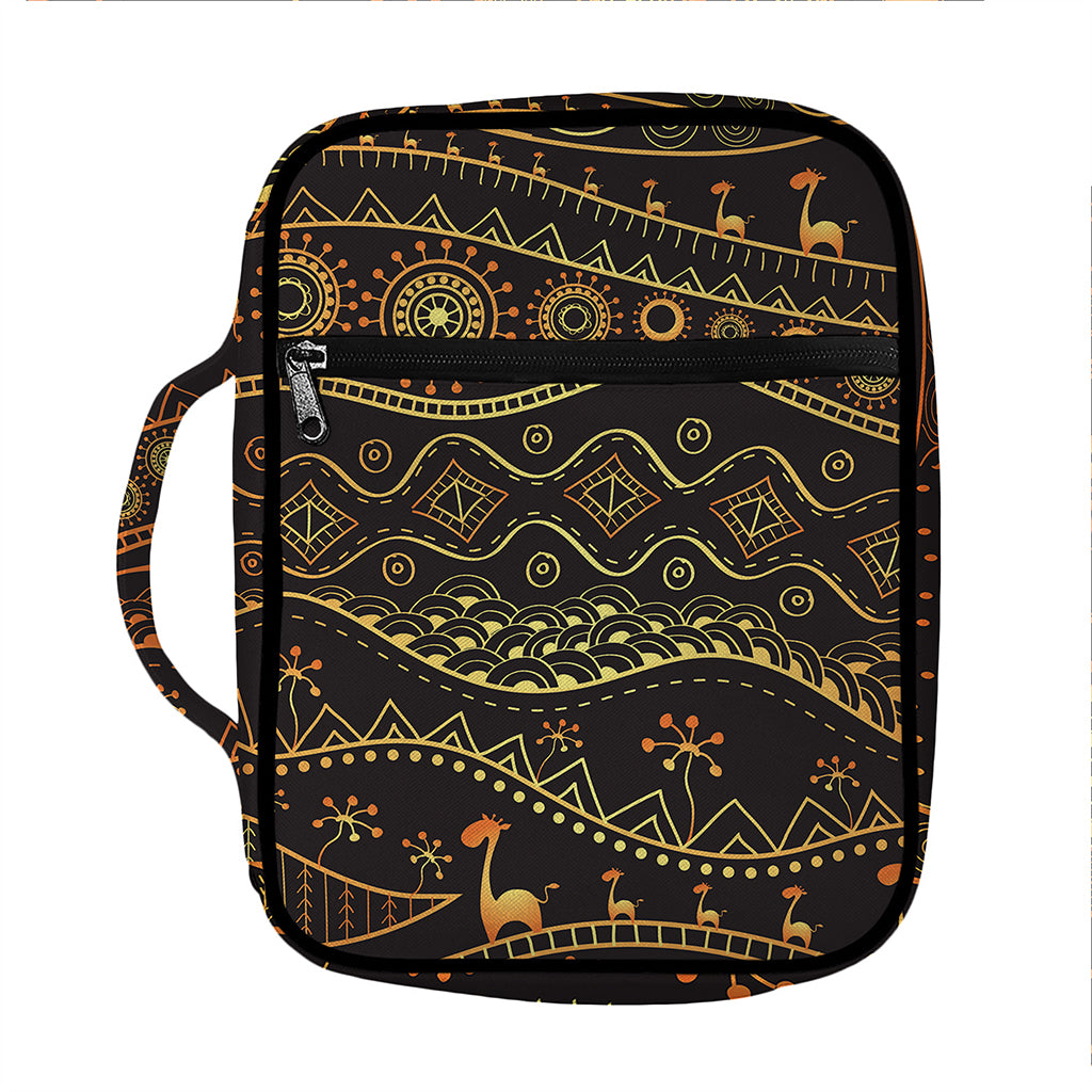 Tribal Ethnic African Pattern Print Front Pocket Bible Bag