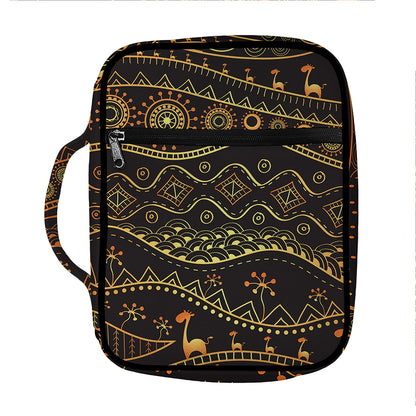 Tribal Ethnic African Pattern Print Front Pocket Bible Bag