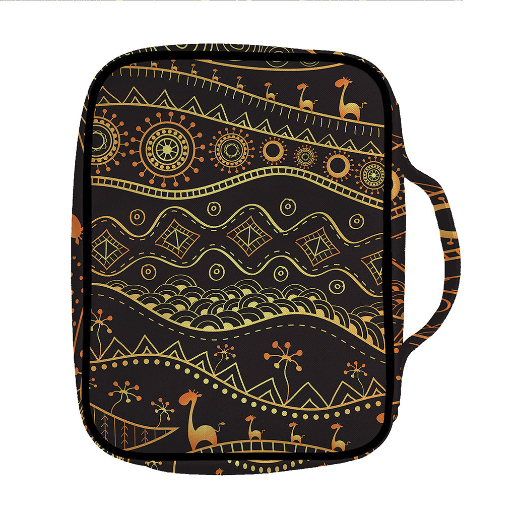 Tribal Ethnic African Pattern Print Front Pocket Bible Bag
