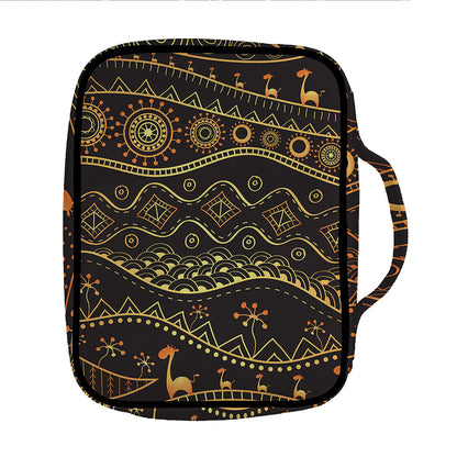 Tribal Ethnic African Pattern Print Front Pocket Bible Bag