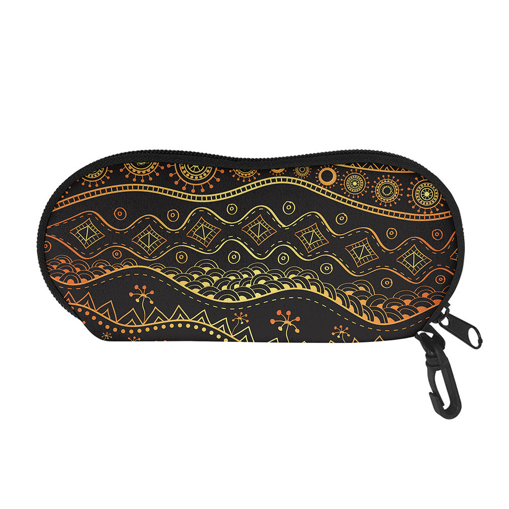 Tribal Ethnic African Pattern Print Glasses Case
