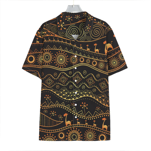 Tribal Ethnic African Pattern Print Hawaiian Shirt