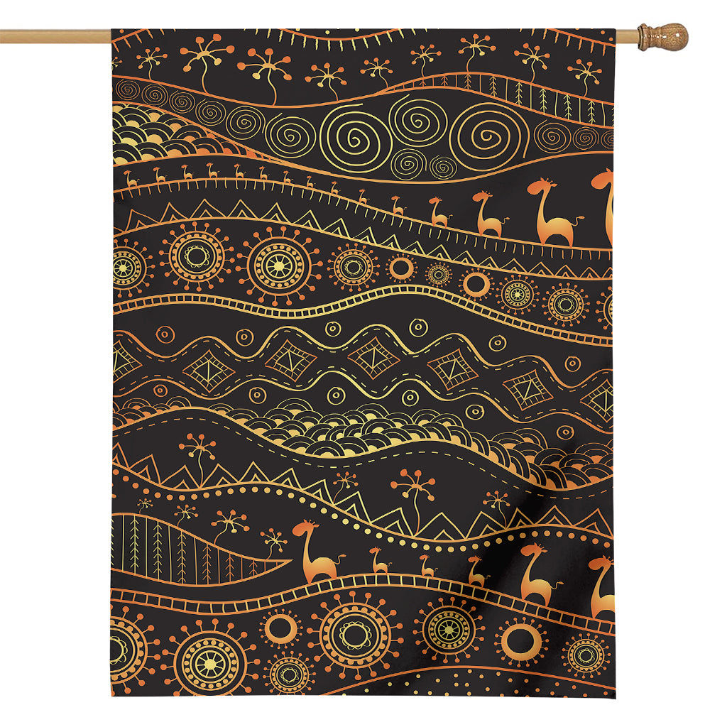 Tribal Ethnic African Pattern Print House Flag