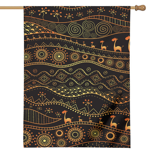 Tribal Ethnic African Pattern Print House Flag