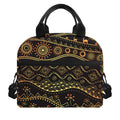 Tribal Ethnic African Pattern Print Insulated Lunch Bag