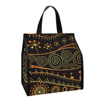 Tribal Ethnic African Pattern Print Insulated Lunch Tote