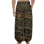 Tribal Ethnic African Pattern Print Lantern Pants