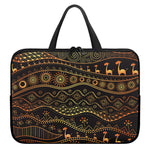 Tribal Ethnic African Pattern Print Laptop Sleeve With Handle