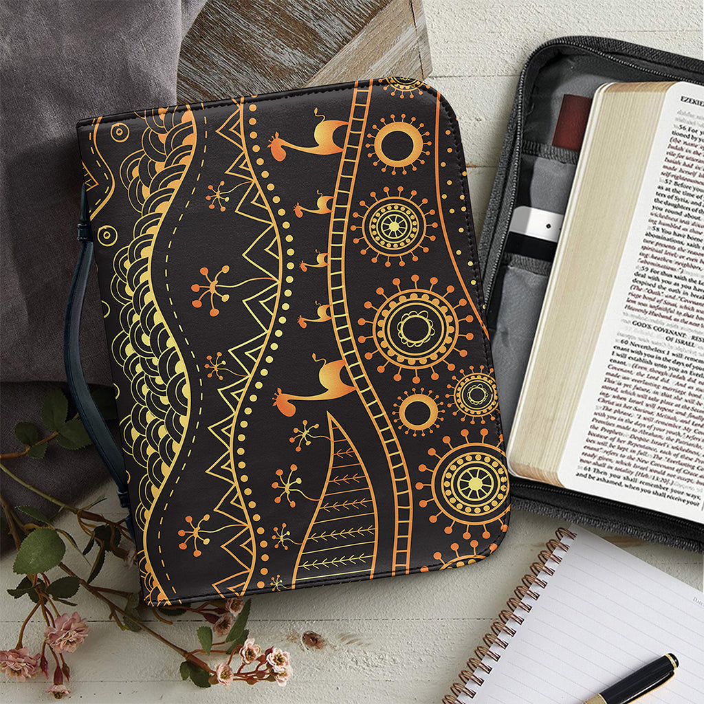 Tribal Ethnic African Pattern Print Leather Bible Cover