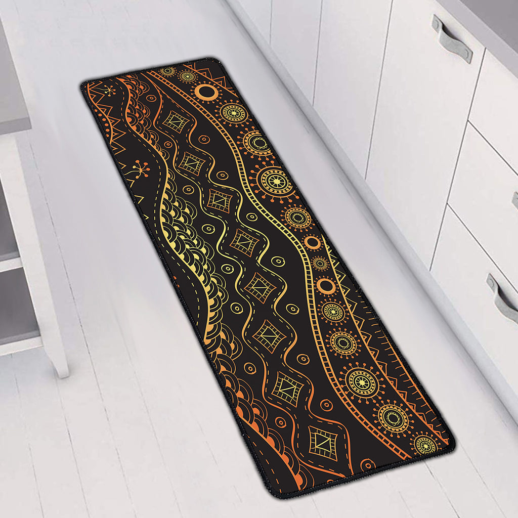 Tribal Ethnic African Pattern Print Long Kitchen Mat