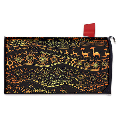 Tribal Ethnic African Pattern Print Mailbox Cover