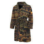 Tribal Ethnic African Pattern Print Men's Bathrobe