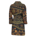 Tribal Ethnic African Pattern Print Men's Bathrobe