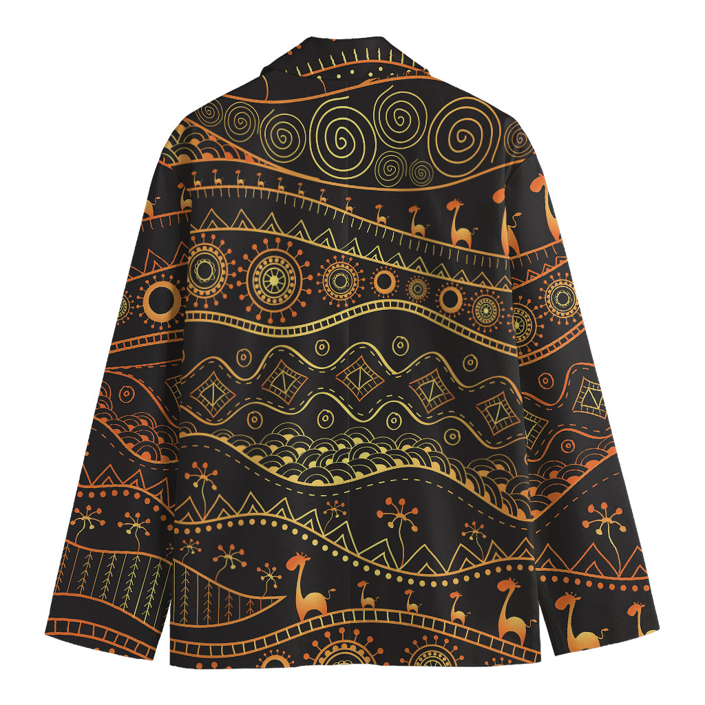 Tribal Ethnic African Pattern Print Men's Blazer