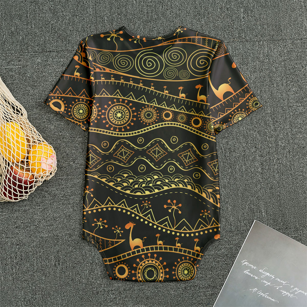Tribal Ethnic African Pattern Print Men's Bodysuit