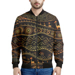 Tribal Ethnic African Pattern Print Men's Bomber Jacket