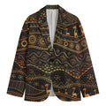 Tribal Ethnic African Pattern Print Men's Cotton Blazer