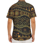 Tribal Ethnic African Pattern Print Men's Deep V-Neck Shirt