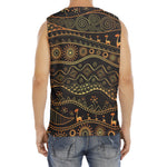 Tribal Ethnic African Pattern Print Men's Fitness Tank Top