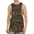 Tribal Ethnic African Pattern Print Men's Muscle Tank Top