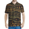 Tribal Ethnic African Pattern Print Men's Polo Shirt